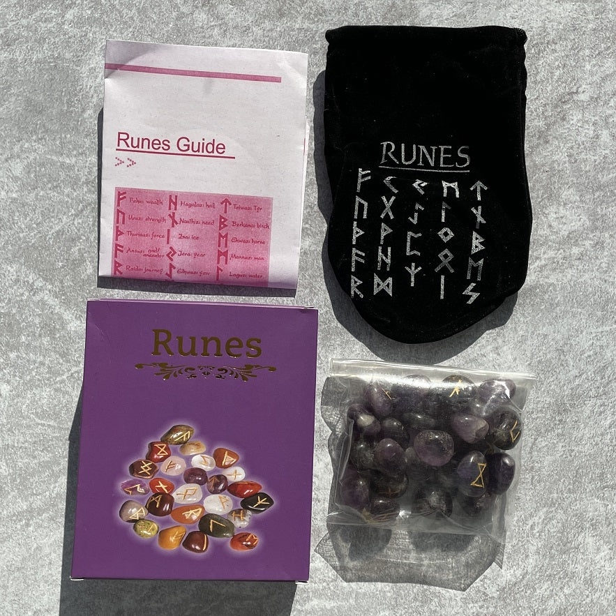 Amethyst - Boxed Runes Set Amethyst - Boxed Runes Set